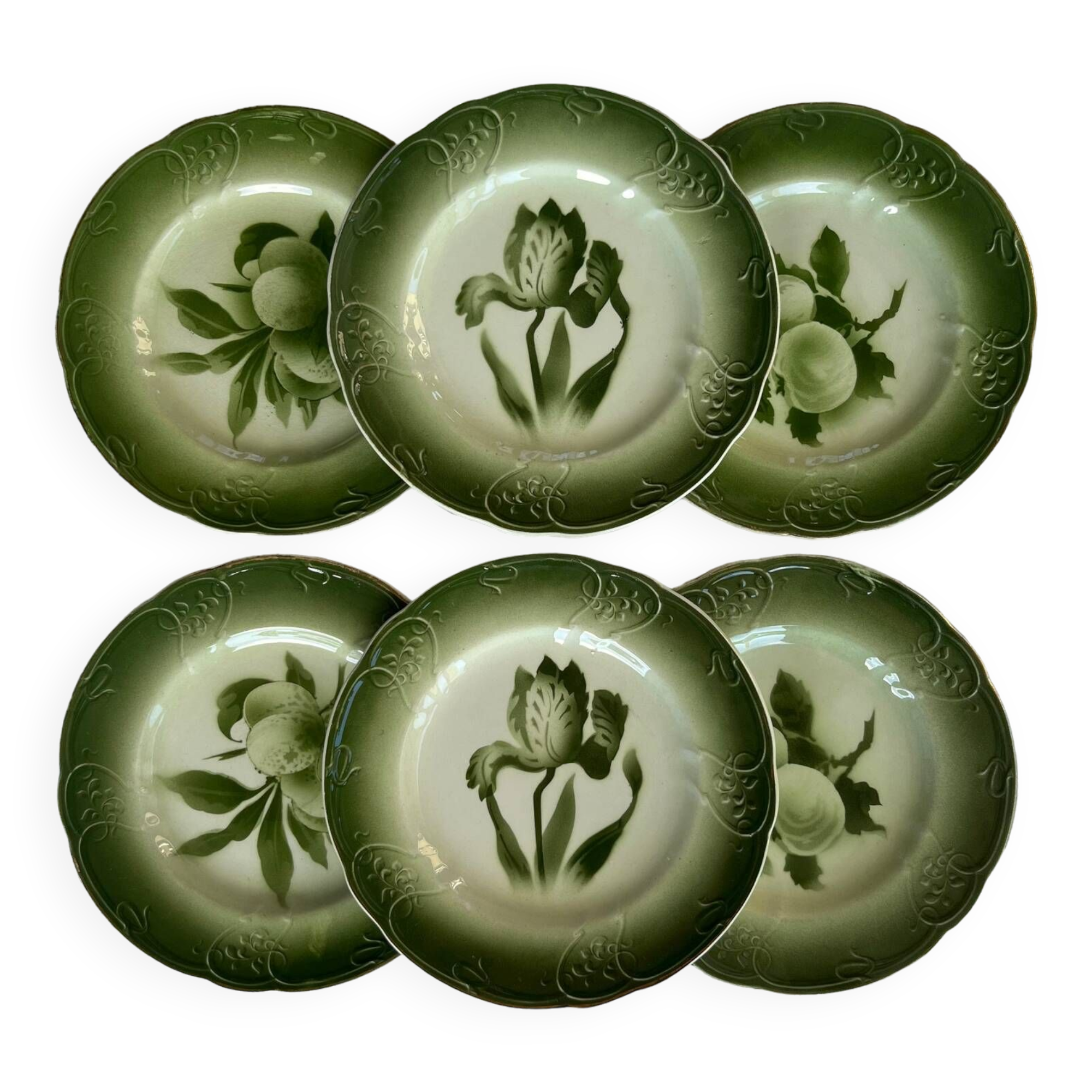 Longwy dessert plates