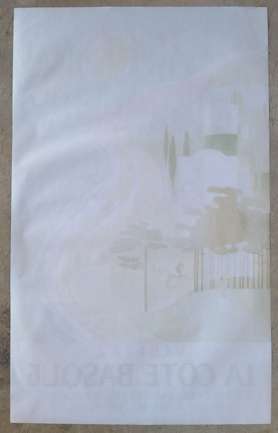 Old poster SNCF La Côte Basque J. Jacquelin 1964