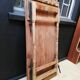 Folding table in wood brewery-guinguette, 6/8 cutlery