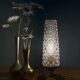 Vintage glass tulip table lamp