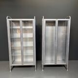 2 vitrines médicales italiennes vintage de profa - padoue