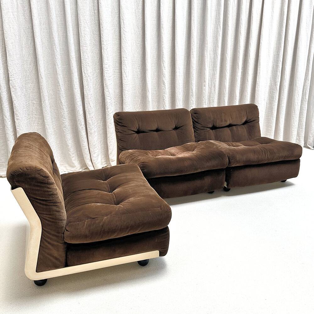 Set of 3 modular armchairs Amanta, Mario Bellini, C&B Italia, 1960s