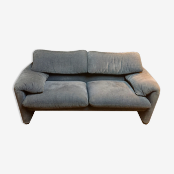 2-seater Maralunga sofa by Vico Magistretti for Cassina