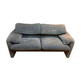 2-seater Maralunga sofa by Vico Magistretti for Cassina
