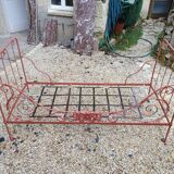 Wrought iron sofa bed nineteenth century