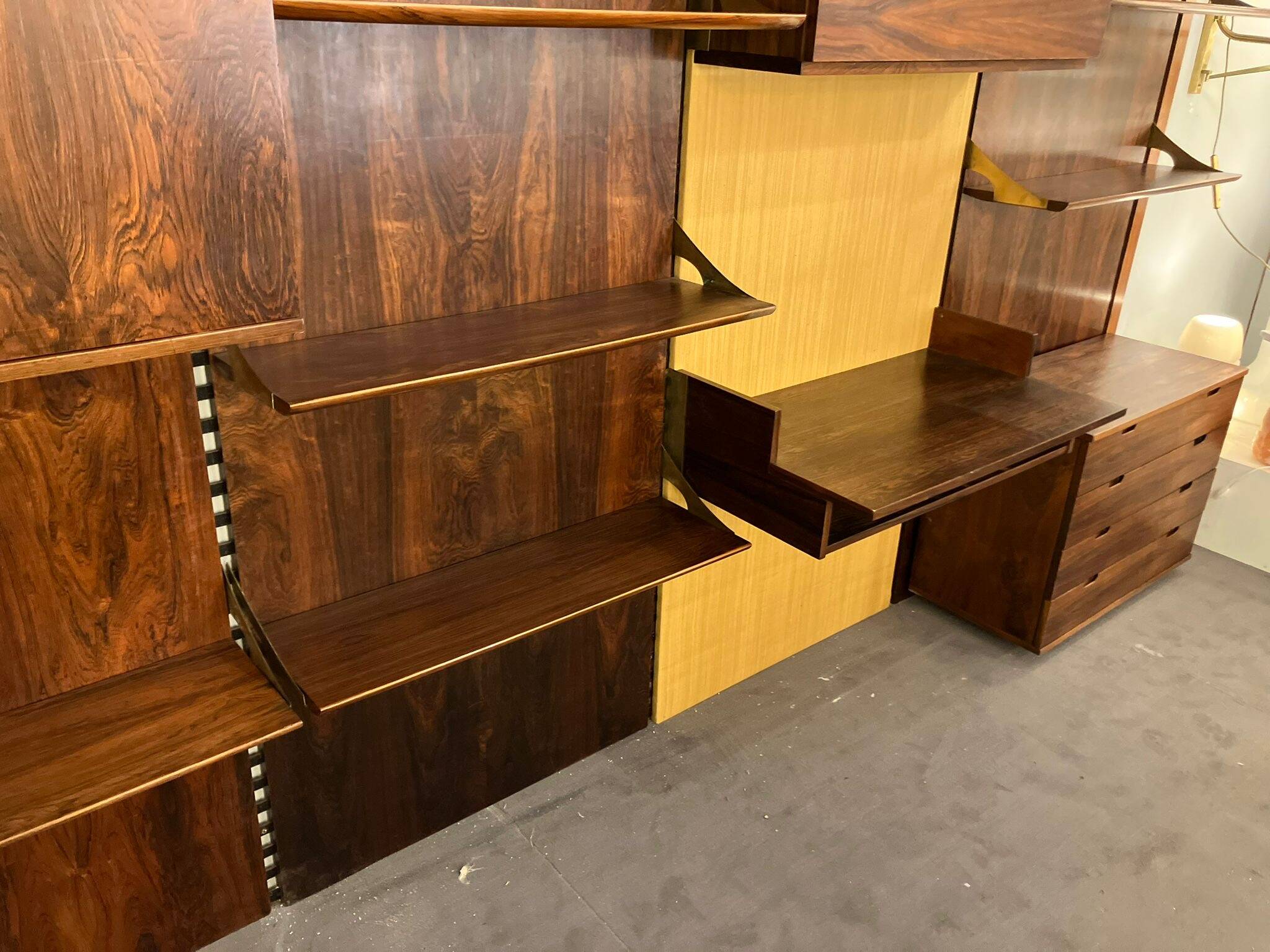 Mid-century modern wall unit by Raffaella Crespi, Italy, 1960s.