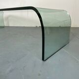Italian Modernist Glass Waterfall Coffee Table by Angelo Cortesi for Fiam, 1980s