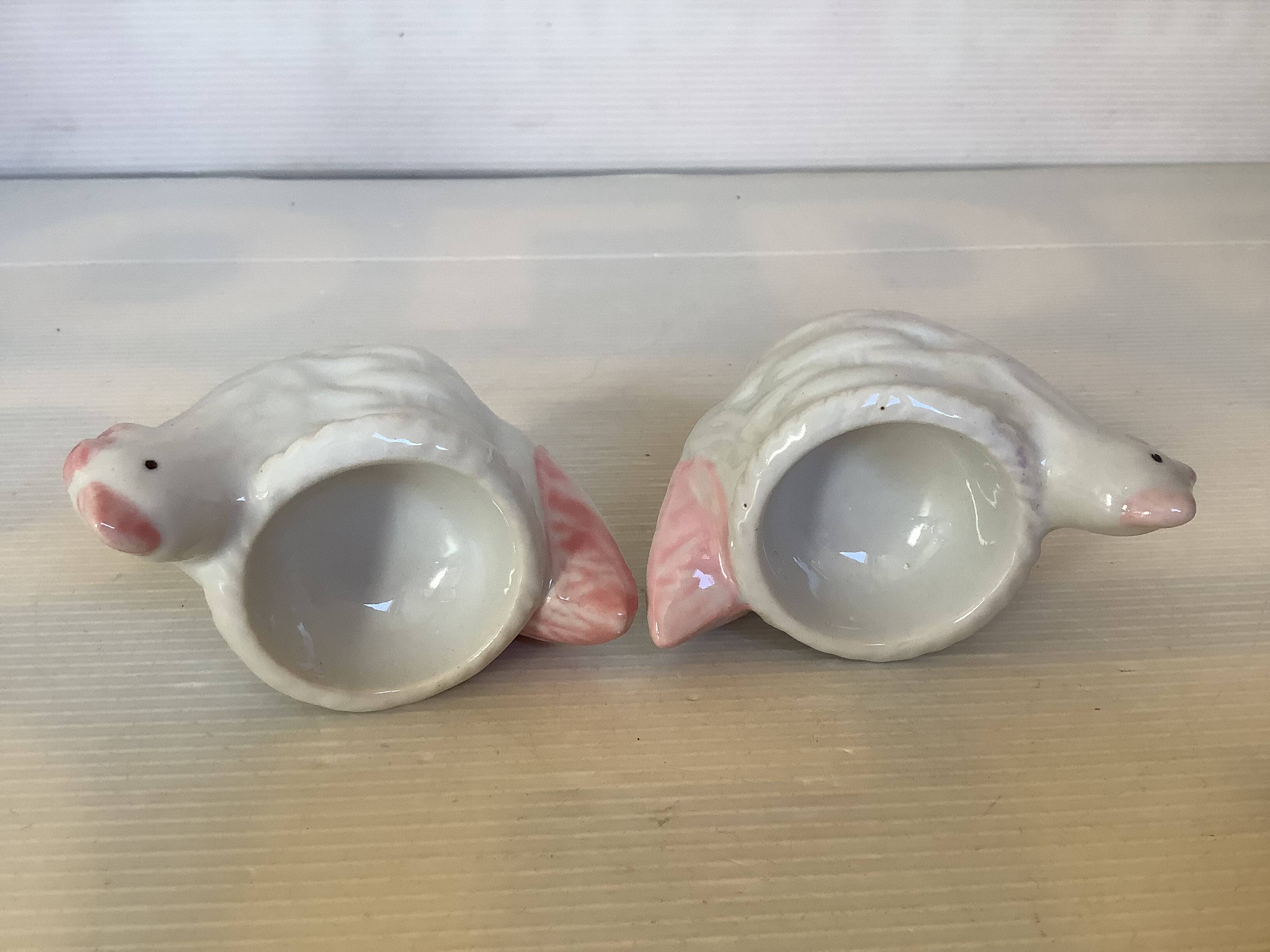Pair of chicken egg cups