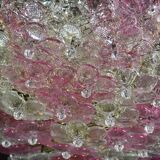 Wonderful Extra Large Size Pink Murano Glass Ceiling Light Flower by Seguso