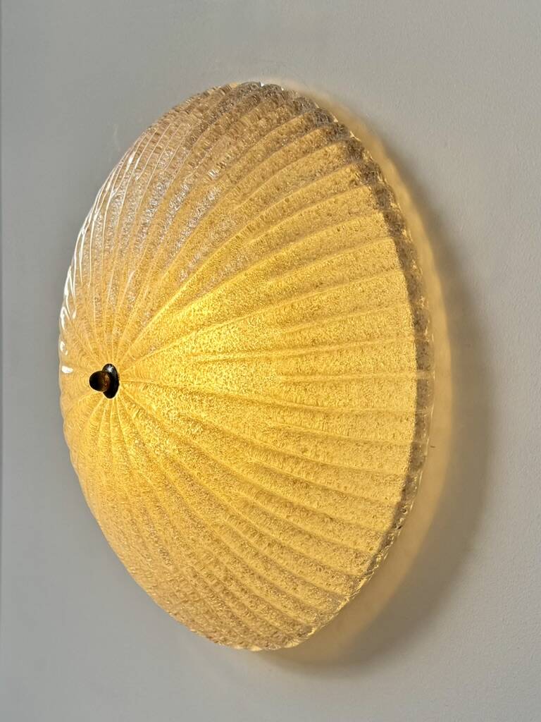 Vintage XL Murano glass wall light, Italy, 1970.