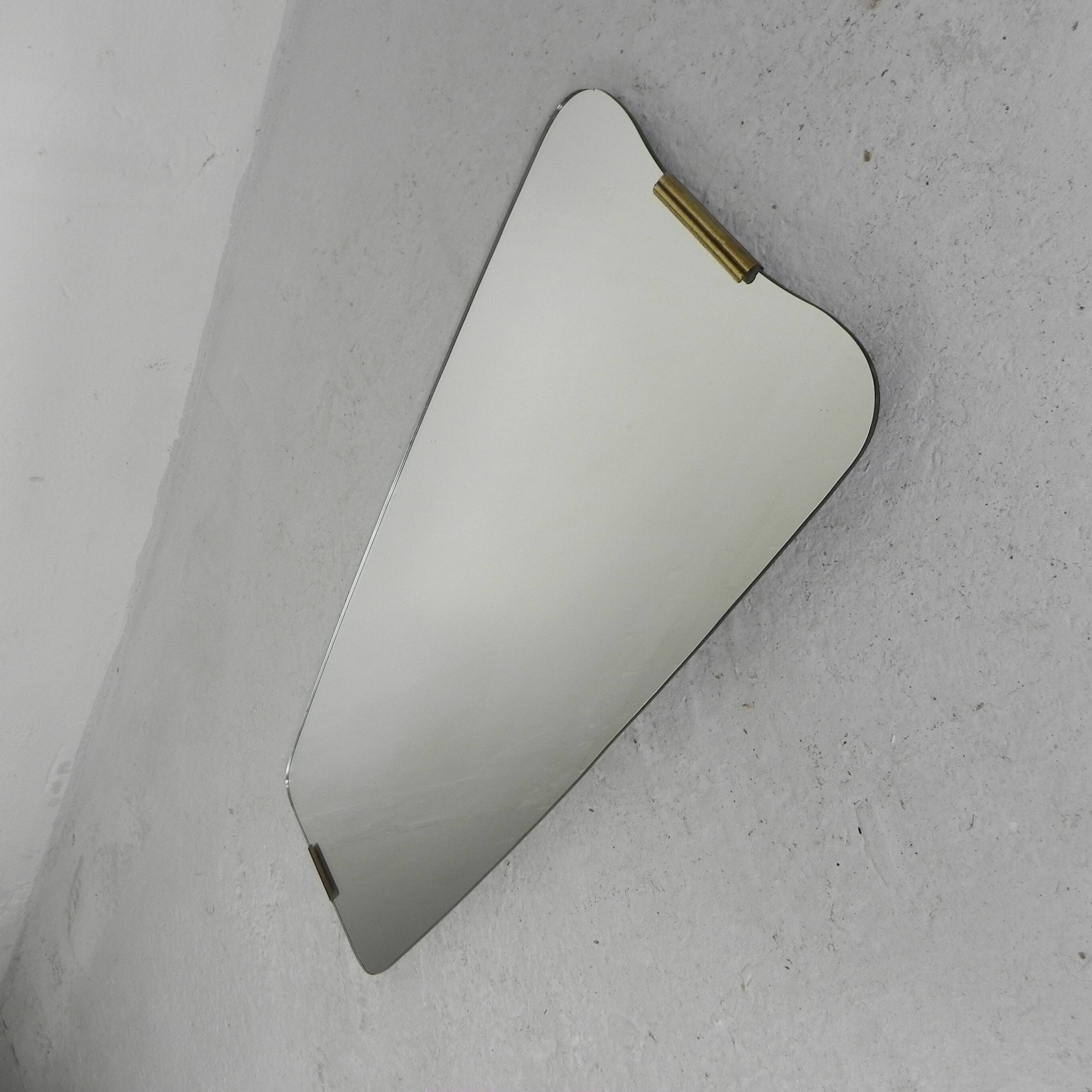 Vintage mirror in an organic shape, 1950s.