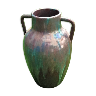 Period Art Deco Ceramics of Art Caudéran-Bordeaux Grand vase of ovoid shape...