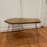 Table basse en bois et fer
