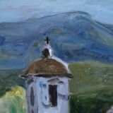 Contemporary Swedish oil painting on panel Gunnar S Malm 1960s