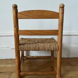 Rope and wood children's chair