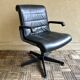 Richard Sapper vintage 90 black leather Knoll desk