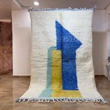 Tapis beni ouarine fait main traditionnel 250cmx150cm
