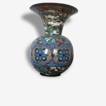 Vase Mosaique Par Jean Gerbino 20cm
