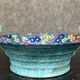 Longwy: Important bowl or empty pocket in polychrome cloisonné enamels