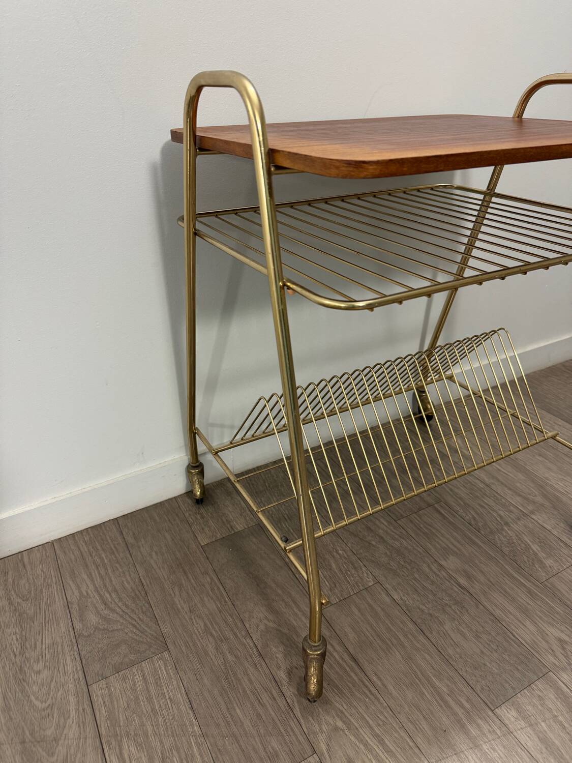 60s vinyl record trolley