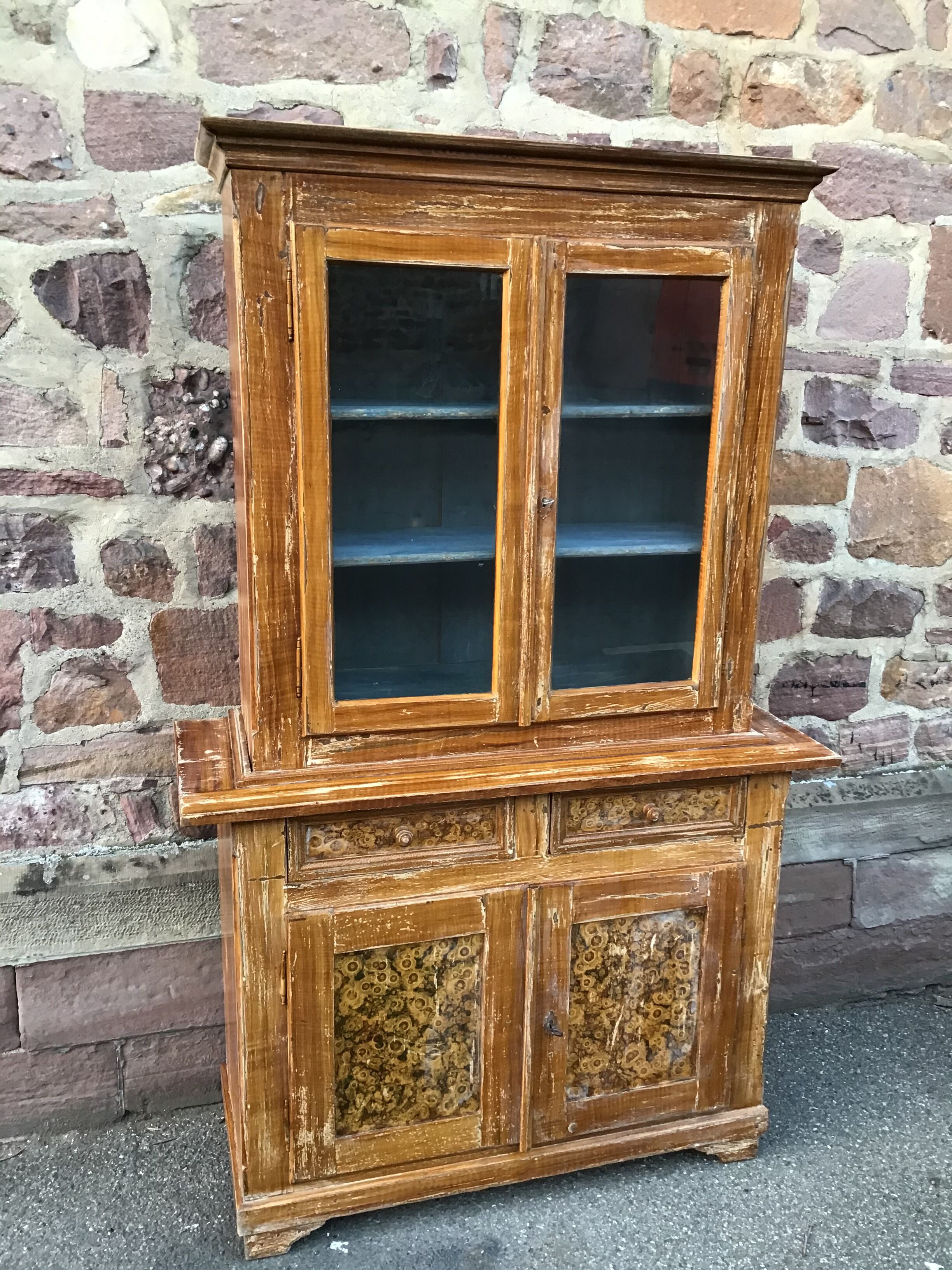 Buffet 2 corps sapin Alsace cottage 1920