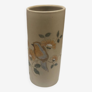 Bird cuff vase in Belgian Lardinois stoneware