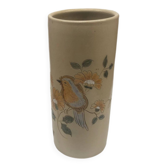 Bird cuff vase in Belgian Lardinois stoneware