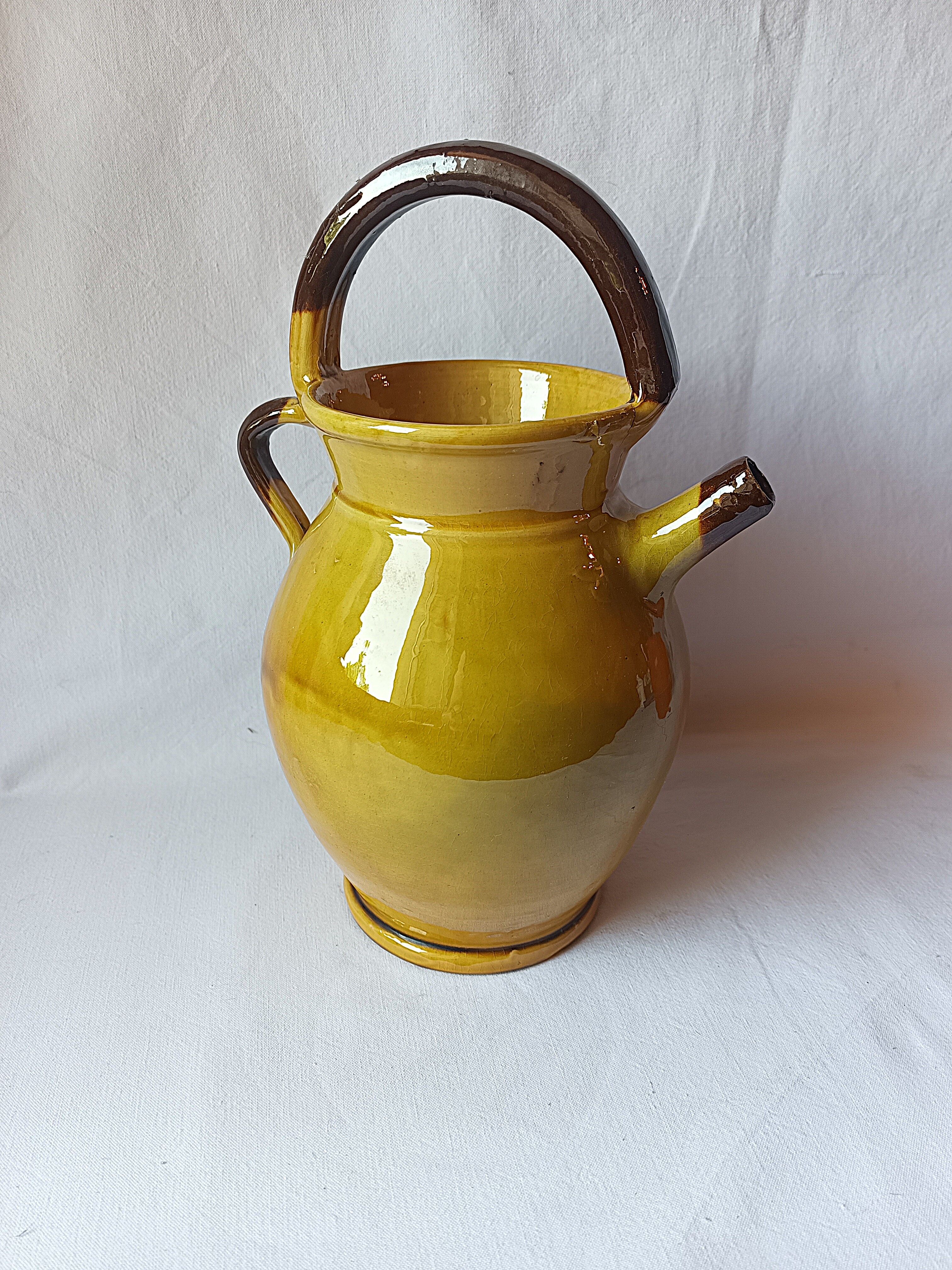 large jug chevrette Aegitna Vallauris vintage 1950 - 30 cm