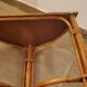 Rattan half-moon console