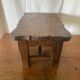 Antique Low Stool Vintage Wood Footrest