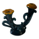Vintage ceramic organic candlestick
