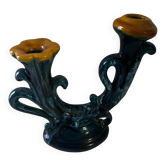 Vintage ceramic organic candlestick
