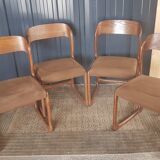 4 Baumann sleigh chairs