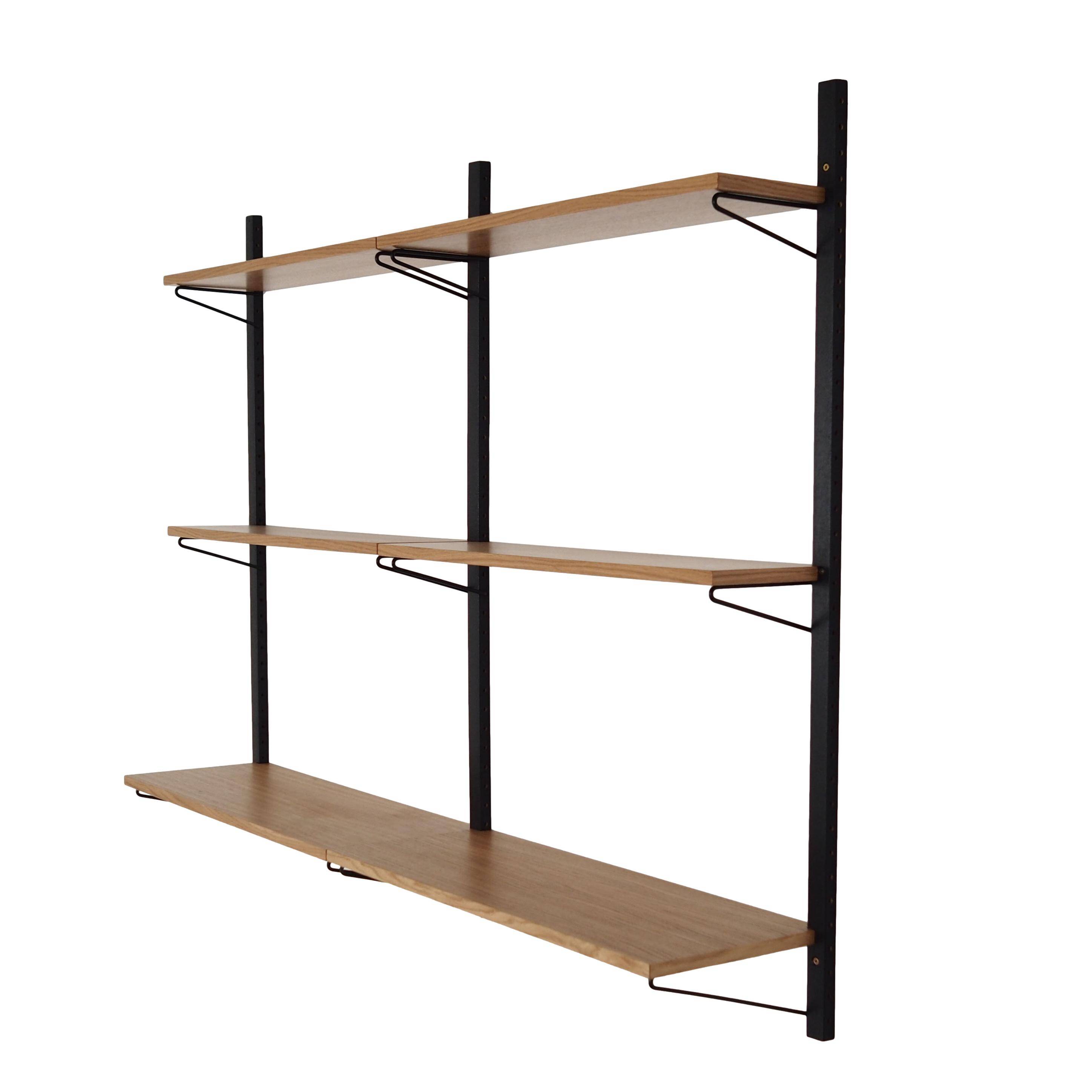 Oak shelving unit, Danish design, 1970s, production: Denmark