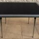 *Table with concrete top and industrial style stainless steel contour