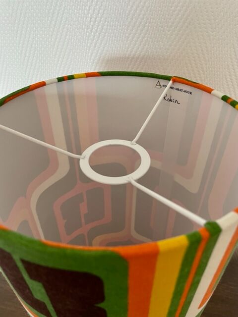 Lampshade Robin H40 D20 fabric 1970