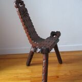 Brutalist tripod chair