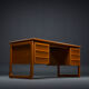 Mid-Century Teak Freestanding Desk from GV Møbler, 1970s