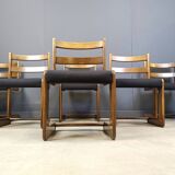 Set of 6 cantilever dining chairs by Casala, 1970s