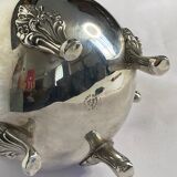 Old American silver metal water pitcher early twentieth century