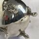Old American silver metal water pitcher early twentieth century