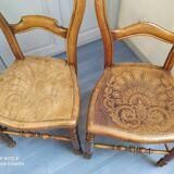 Pair of old wooden chairs