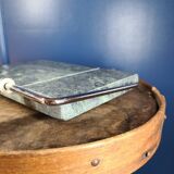 Foie gras or cheese cutter in vintage green marble.