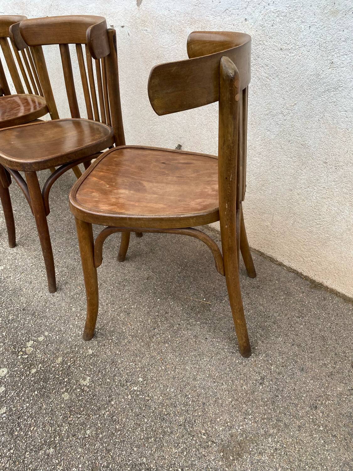 Set of 4 artex bistro chairs