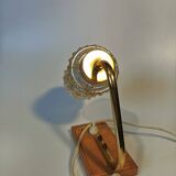 Lampe de chevet vintage : Lampe en verre style milieu du XXe siècle, Yougoslavie, années 1970