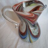 Vintage glass pitcher water decanter