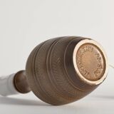 Brown Stoneware Table Lamp, Model number 59617, by Scheurich West Germany 1960s