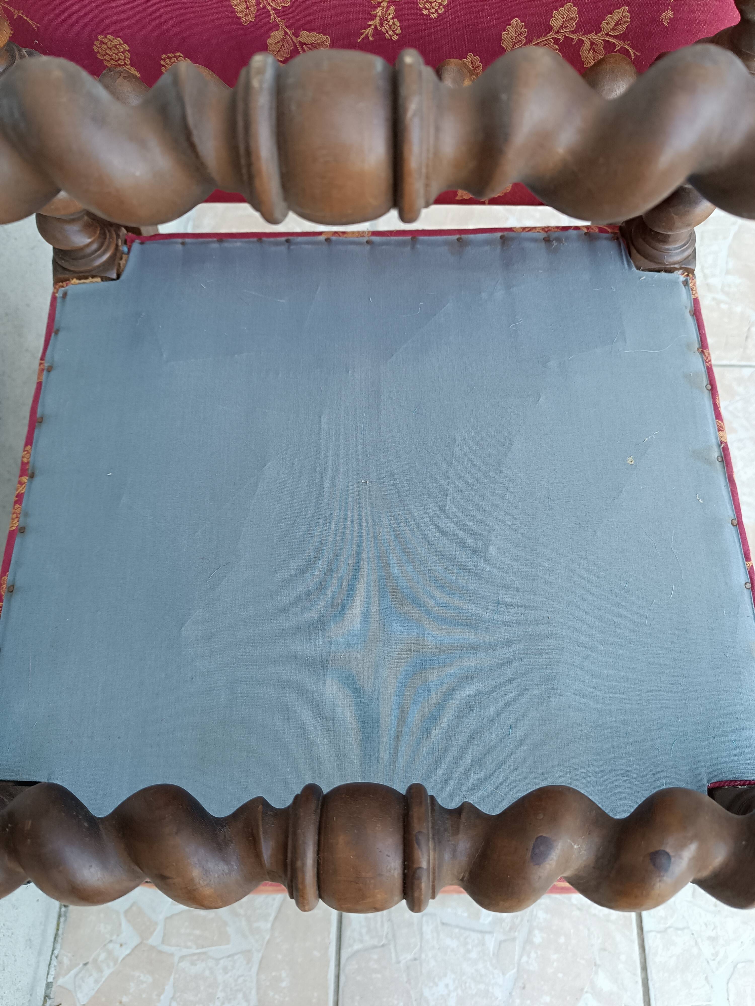 Pair of Louis XIII walnut chairs