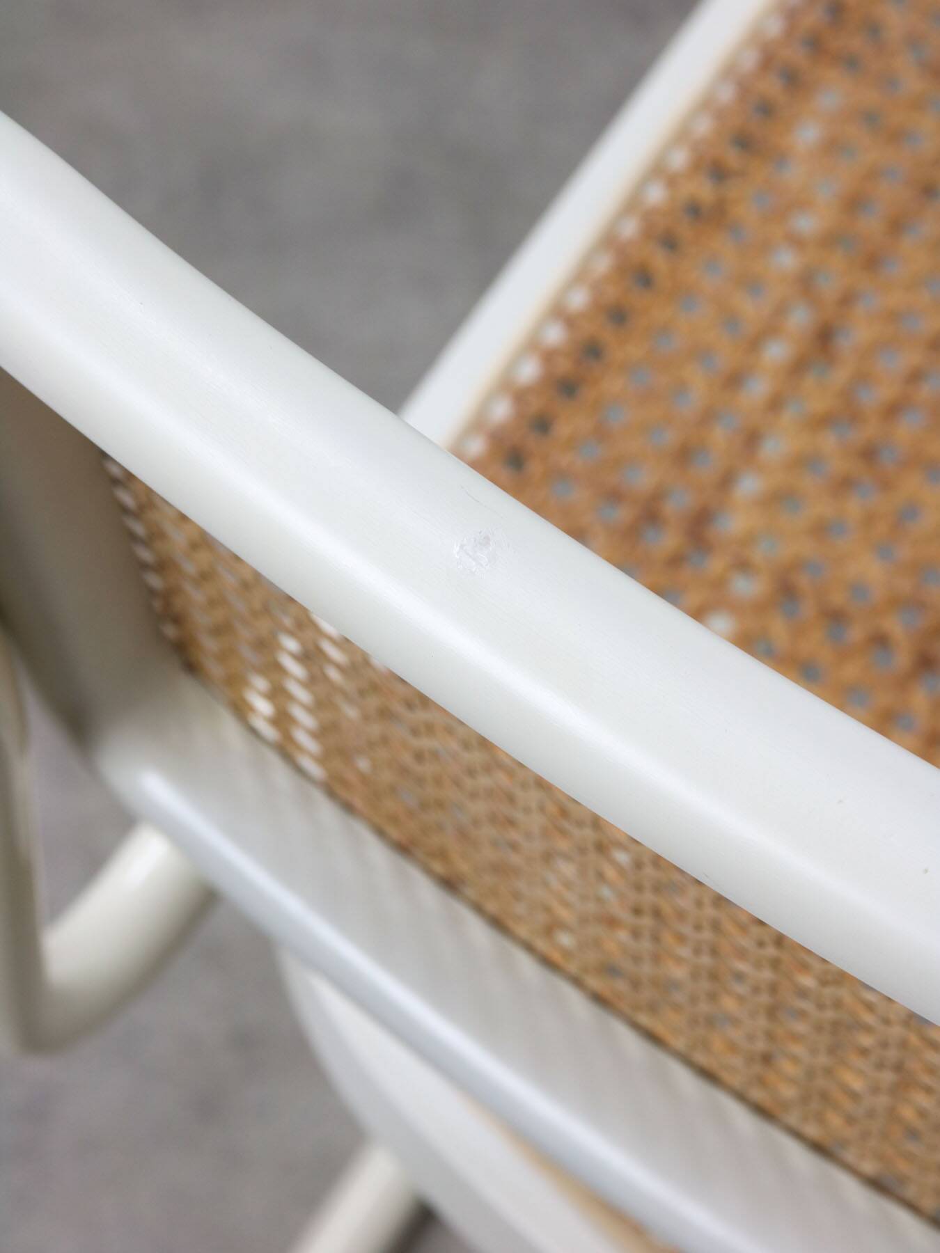 Vintage Cesca B32 chair in white by Marcel Breuer, 1970s