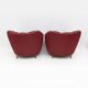 Pair of Gio Ponti Mid-Century Modern Velvet Armchairs for Casa e Giardino